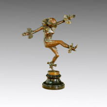 Танцующая статуя Tap Dance Бронзовая скульптура, a. Titze TPE-435
